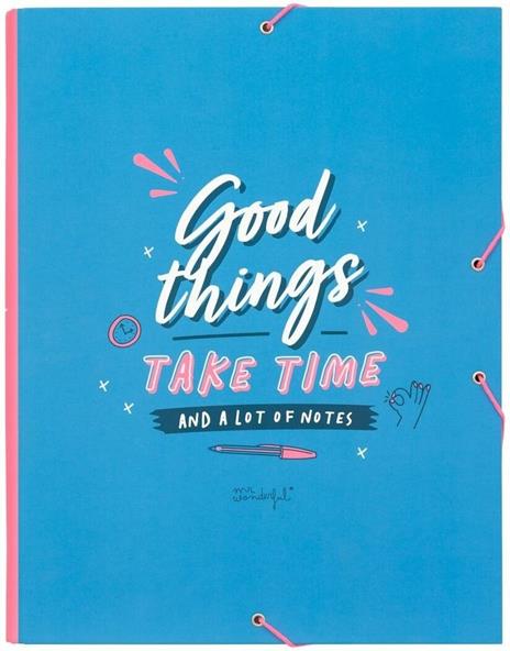 Raccoglitore con separatori Mr Wonderful. Good things take time