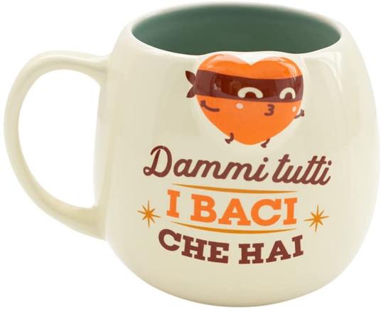 Tazza cuore brigante Mr Wonderful - Dammi tutti i baci che hai - 2