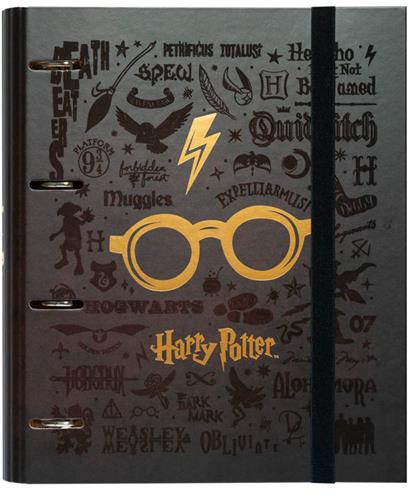 Raccoglitore ad anelli Harry Potter con elastico - 4 anelli - Erik -  Cartoleria e scuola | IBS