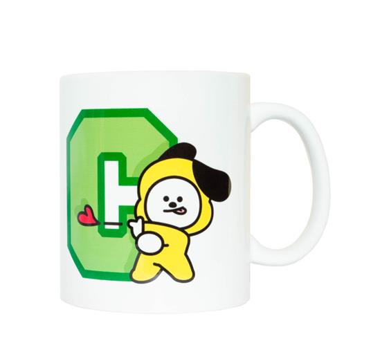 Tazza colazione BT21 Chimmy, perfetta come tazza caffé o tazza te, licenza ufficiale, ceramica, 330 ml