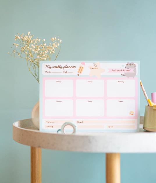 Block Planner settimanale A4 Pusheen Foodie - 21x29,8 cm - 2