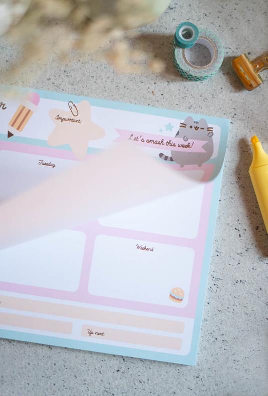 Block Planner settimanale A4 Pusheen Foodie - 21x29,8 cm - 4