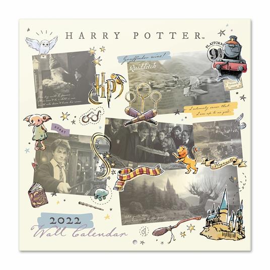 Calendario da parete 2022 Harry Potter - 30 x 30 cm