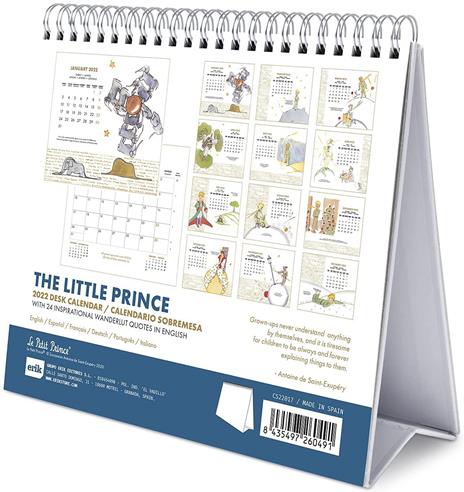 Calendario da scrivania 2022 The Little Prince - 20 x 6,5 x 18 cm - 2