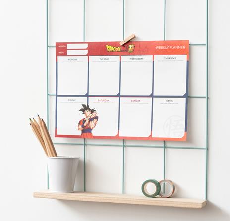 Grupo Erik Planning da Tavolo Dragon Ball, con planner settimanale e 54 fogli a strappo, 29,7x21 cm - 6