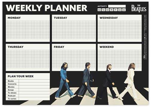 Bloc Plannner Settimanale A4 The Beatles