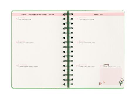 Agenda Scolastica 2023/2024 Vista Settimanale A5 12 Mesi Line Friends - 4