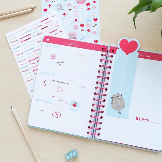 Agenda Scolastica 2023/2024 Vista Settimanale A5 12 Mesi Pusheen Purrfect Love Collection - 5