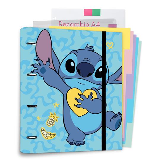 Raccoglitore ad Anelli Premium A4 Lilo & Stitch Tropical