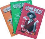 One Piece: Grupo Erik - Netflix - Monkey D. Luffy, Roronoa Zoro & Nami (Pack 3 Quaderni A5)