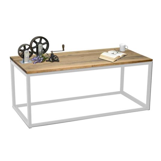 Tavolino da salotto Icub industriale vintage, Bianco, 45 x 70 x 40 cm - DS  Muebles - Idee regalo | IBS