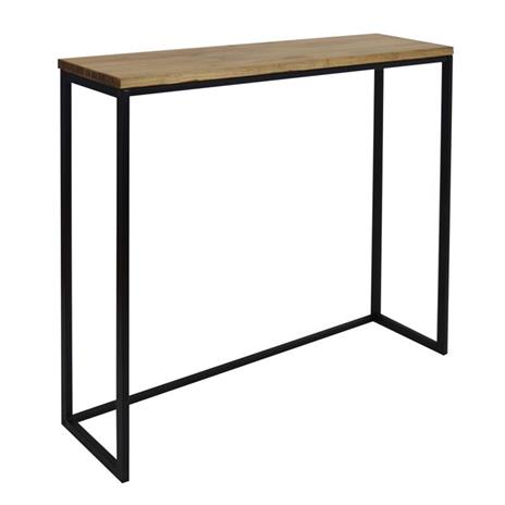 Tavolo da bar stretto stile industriale vintage, 30 x 120 x 110cm Nero - DS  Muebles - Idee regalo | IBS