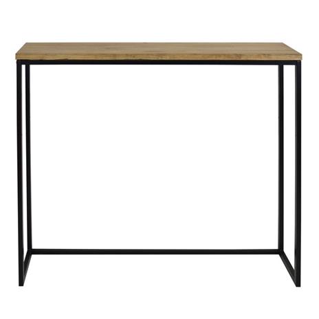 Tavolo da bar stretto stile industriale vintage, 30 x 120 x 110cm Nero - DS  Muebles - Idee regalo | IBS