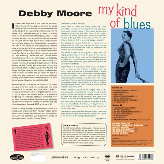 My Kind Of Blues - Vinile LP di Debby Moore - 2