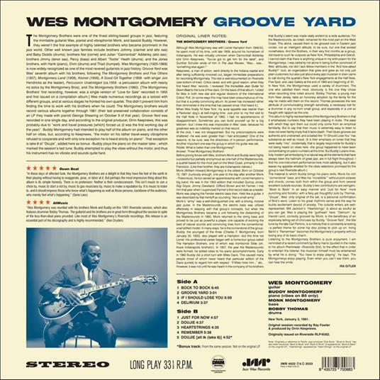 Groove Yard - Vinile LP di Wes Montgomery - 2