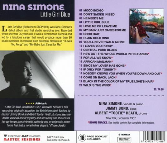 Little Girl Blue - CD Audio di Nina Simone - 2