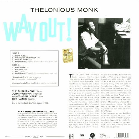 Way Out! - Vinile LP di Thelonious Monk - 2