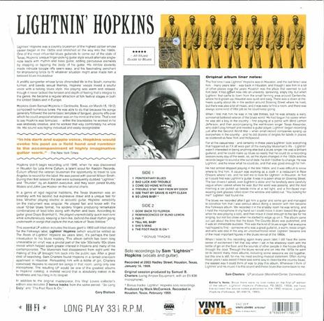 Lightnin' Hopkins - Vinile LP di Lightnin' Hopkins - 2