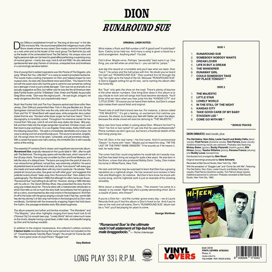 Runaround Sue (180 gr.) - Vinile LP di Dion - 2