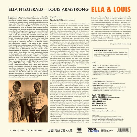 Ella & Louis - Vinile LP di Louis Armstrong,Ella Fitzgerald - 2