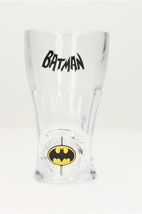 Batman Spinning Logo Soda Glass