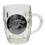 Game of Thrones Beer Glass Stark Metallic Logo