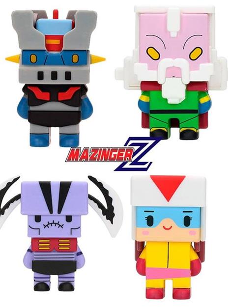 Mazinger Z Pixel Mazinga Set B Mini Figures 7 Cm 4 Pack - 3