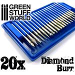 Diamond Burr Set with 20 tips