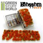 Blossom TUFTS - 6mm self-adhesive - ORANGE Flowers