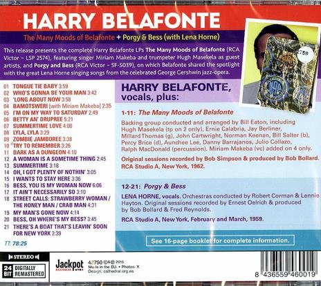 The May Moods of Belafonte - Porgy & Bess - CD Audio di Harry Belafonte - 2