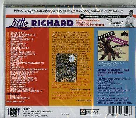 The Complete 1957-1960 London Ep Sides - CD Audio di Little Richard - 2