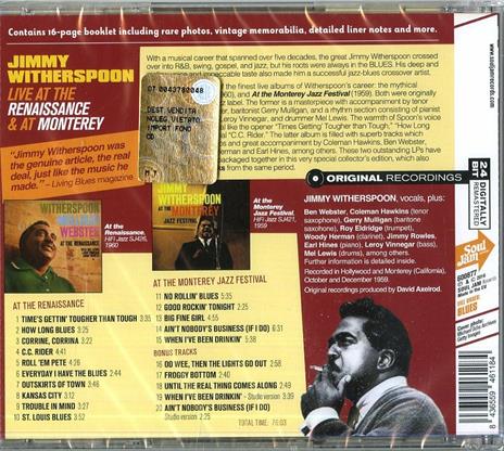 Live At The Renaissance.. - CD Audio di Jimmy Witherspoon - 2