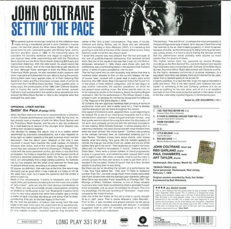 Settin' The Pace - Vinile LP di John Coltrane - 2
