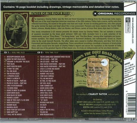 Down the Dirt Road Blues - Wisconsin and New York Recordings 1929-1934 - CD Audio di Charley Patton - 2