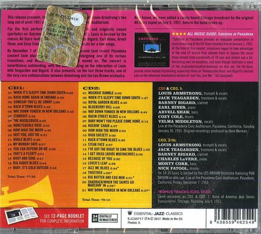 Complete (+ Bonus Tracks) - CD Audio di Louis Armstrong - 2