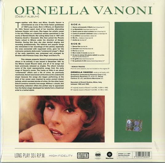 VINILE Ornella Vanoni - Senza Fine in offerta - Prenota & Ritira - Despar