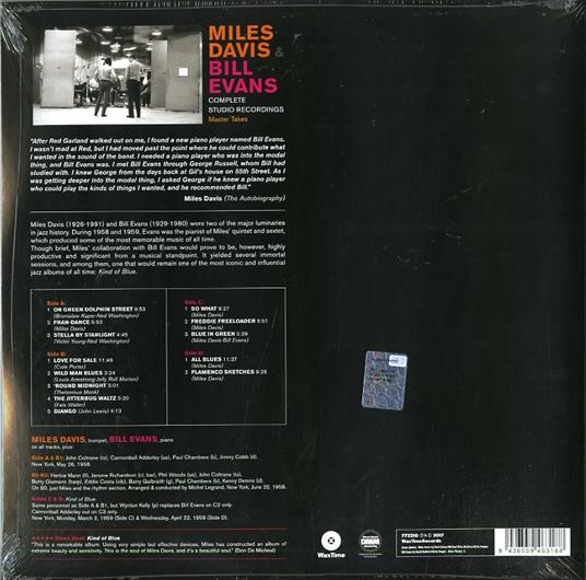 Complete Studio Recordings. Master Takes - Vinile LP di Miles Davis,Bill Evans - 2