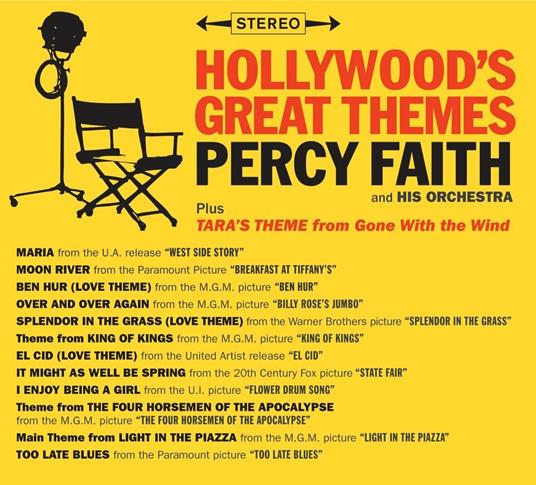 Hollywood Great Themes - Tara's Theme from Gone with the Wind (Colonna Sonora) - CD Audio di Percy Faith