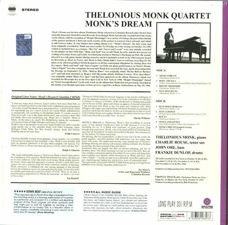 Monk's Dream (Purple Coloured Vinyl) - Vinile LP di Thelonious Monk - 2