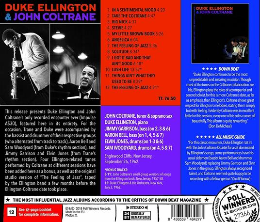 Duke Ellington & John Coltrane ( + Bonus Tracks) - CD Audio di Duke Ellington,John Coltrane - 2