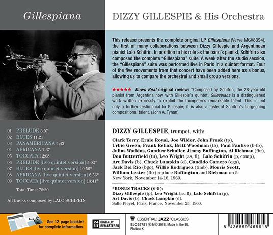 Gillespiana ( + Bonus Tracks) - CD Audio di Dizzy Gillespie - 2