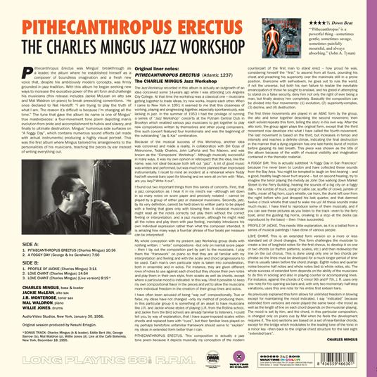 Pithecantropus Erectus (Transparent Vinyl Edition) - Vinile LP di Charles Mingus - 2