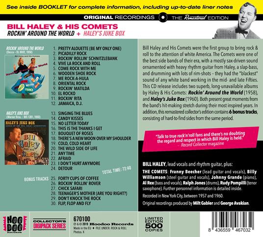 Rockin' Around the World - Haley's Juke Box - CD Audio di Bill Haley & His Comets - 2