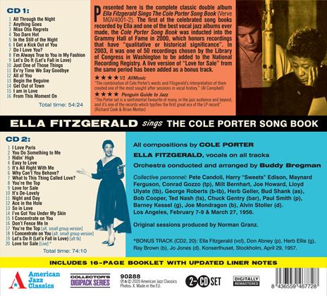 Sings the Cole Porter Songbook - CD Audio di Ella Fitzgerald - 2