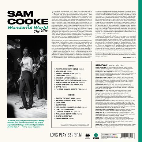 Wonderful World - The Hits (Yellow Coloured Vinyl) - Vinile LP di Sam Cooke - 2