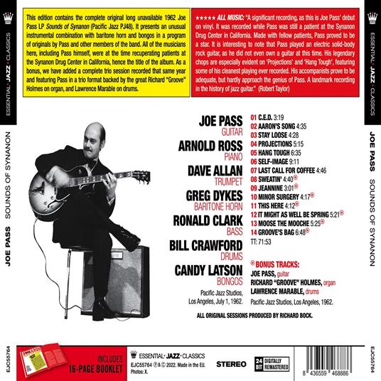 Sounds Of Synanon - CD Audio di Joe Pass - 2