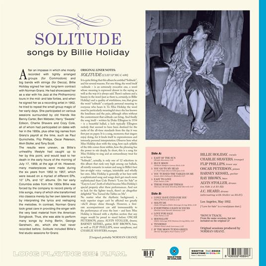 Solitude - Vinile LP di Billie Holiday - 2