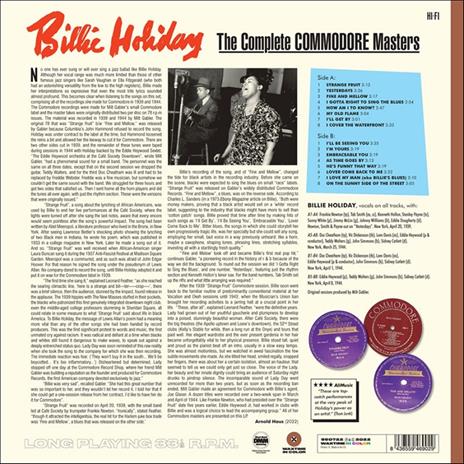 Complete Commodore Masters - Vinile LP di Billie Holiday - 2