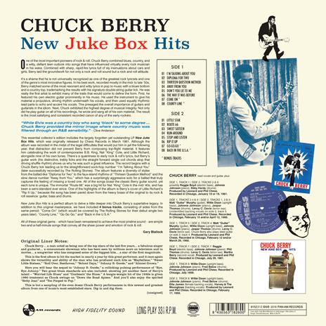 New Juke Box Hits (180 gr.) - Vinile LP di Chuck Berry - 2