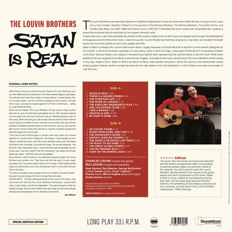 Satan Is Real (Limited Edition) - Vinile LP di Louvin Brothers - 2